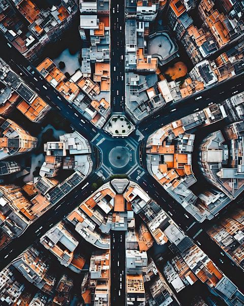 Paris von oben von fernlichtsicht