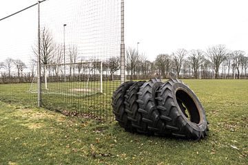 Pneus de tracteurs au VV Seta (Sportclub Exloërmond tot Afdraai) | Over de Bal sur Over de Bal
