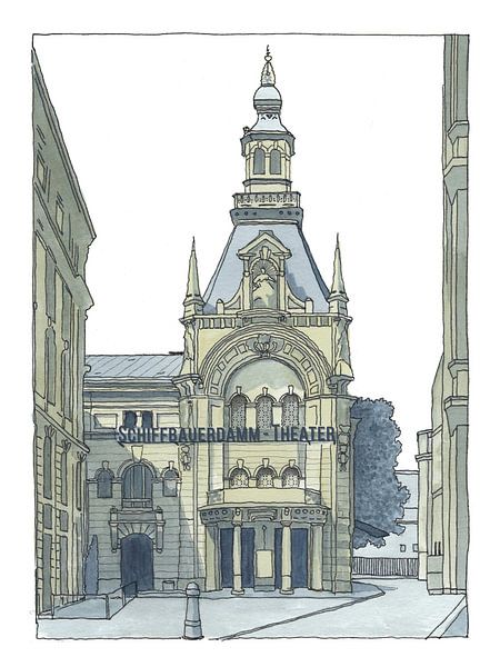 Théâtre Schiffbauerdamm dans le Berlin des années 20 par Sandra Brill