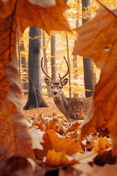 Herfst in het bos van Poster Art Shop