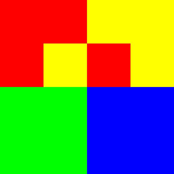 4x4 in 16 | Morphing | Squares in the center | V=102-01 | P #01 by Gerhard Haberern