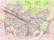 Kaart van Troisdorf in de stijl 'Soothing Spring' van Maporia thumbnail