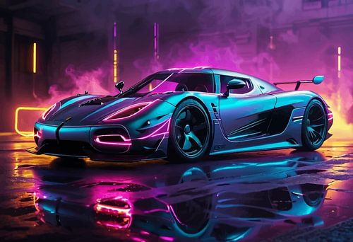 Koenigsegg Agera - Neon Rookverlichting