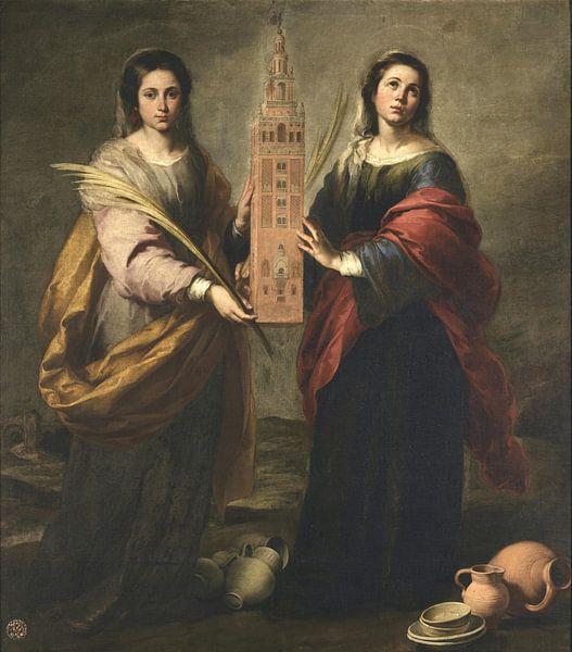 Saint Juste and Saint Rufine, Bartolomé Esteban Murillo by Masterful Masters