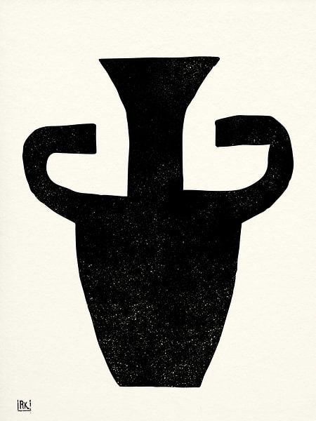 Vase Schwarz von The Printable Studio