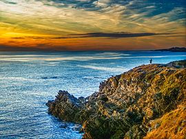 Le coucher de soleil breton sur Alain Gaymard