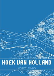 Blueprint | Map | Hoek van Holland (South Holland) by Prints of Place