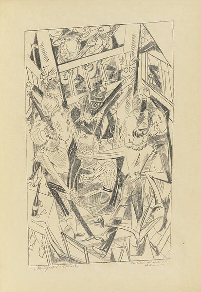 Max Beckmann - Malepartus (1919) van Peter Balan