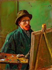 „Selbstporträt vor einem Esel“ von Vincent van Gogh von STUDIO ARTSY
