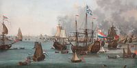Die Schlacht von Chatham, Willem van Der Stoop von Meisterhafte Meister Miniaturansicht