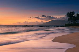 Sonnenuntergang Polaralena Beach, Maui, Hawaii