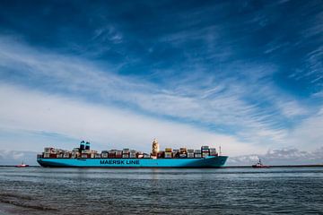 Matz Maersk containerschip van de buurtfotograaf Leontien