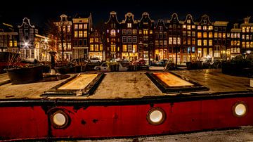 Een winteravond in Amsterdam, over een paar dagen is het Kerst van Studio de Waay