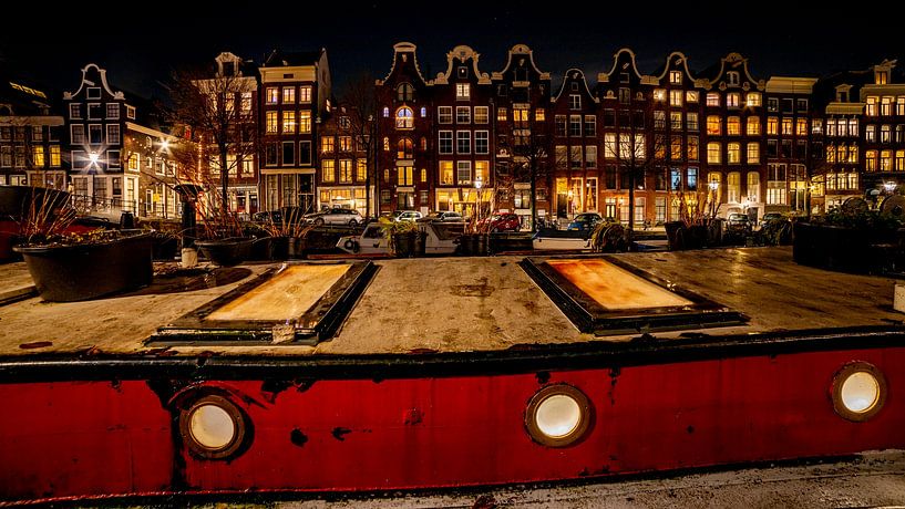 Une soirée d'hiver à Amsterdam. Dans quelques jours, ce sera Noël. par Hans de Waay