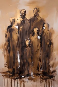 Familienkonstellation 6 Personen von FoXo Art