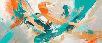 Colourful abstract dynamics - Modern design by Poster Art Shop