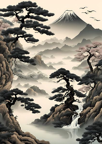 Japans berglandschap van BRZ999