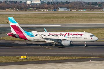 Airbus A320-200 d'Eurowings en livrée Boomerang Club. sur Jaap van den Berg