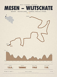 Mesen – Wijtschate rally stage map by Sidney van den Boogaard