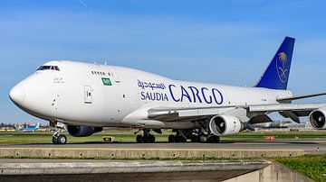 Taxiënde Saudi Arabian Airlines Cargo jumbojet. van Jaap van den Berg