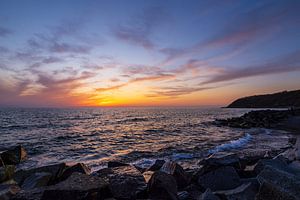 Sonnenuntergang am Strand von Kloster auf der Insel Hiddensee