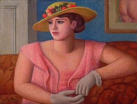 Mark Gertler - Portrait de Marjorie Gertler, 1925