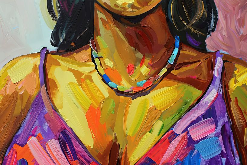 Digital abstract portrait by Egon Zitter
