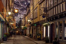 Erfurt Krämerbrücke à Noël sur Mixed media vector arts