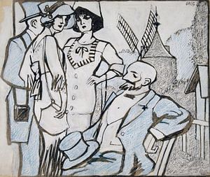 Bei den Longchamps-Rennen (1913) von Juan Gris