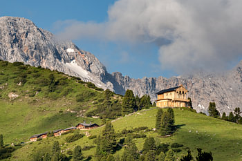 King Ludwig's Schachenschloss in the Wetterstein Mountains.