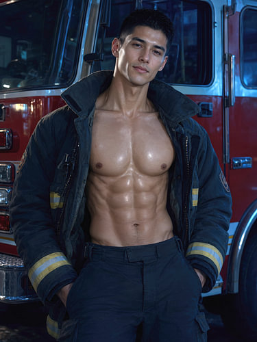 Porträt eines Feuerwehrmanns