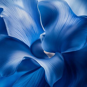 blauw blad van CanvasbyCaro