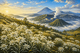 Javan Edelweiss at Mount Bromo by Vínculae