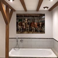 Photo de nos clients: Vaches dans une ancienne étable par Inge Jansen, sur artframe