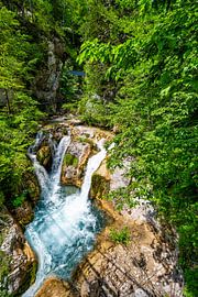 A view of the Tschaukofall waterfall in Austria by Andreas Völkel