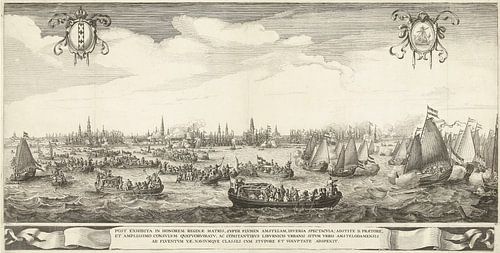 Spelevaart op het IJ, 1638, Salomon Savery