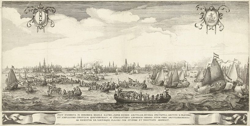 Sailing on the IJ, 1638, Salomon Savery by Masterful Masters