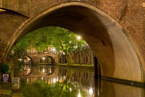 Utrecht Oudegracht: Hamburger Brücke von Martien Janssen