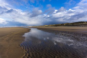 North Sea beach near Zandvoort, Netherlands by Peter Schickert