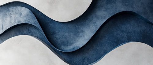 Motif ondulé bleu