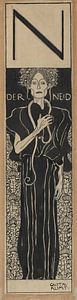 Gustav Klimt - Der Neid (1898)