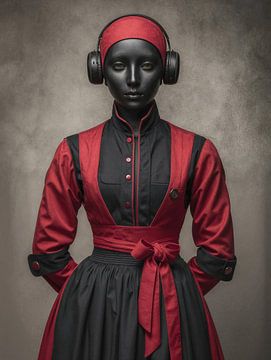 Red silence by Klaus Tesching - Art-AI