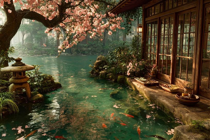 view of japanese garden by Egon Zitter