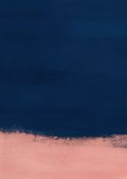 Inspiriert von Mark Rothko: "Abstraktes Blau und Rosa"