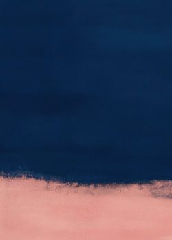 Inspiré par Mark Rothko : "abstrait bleu et rose".