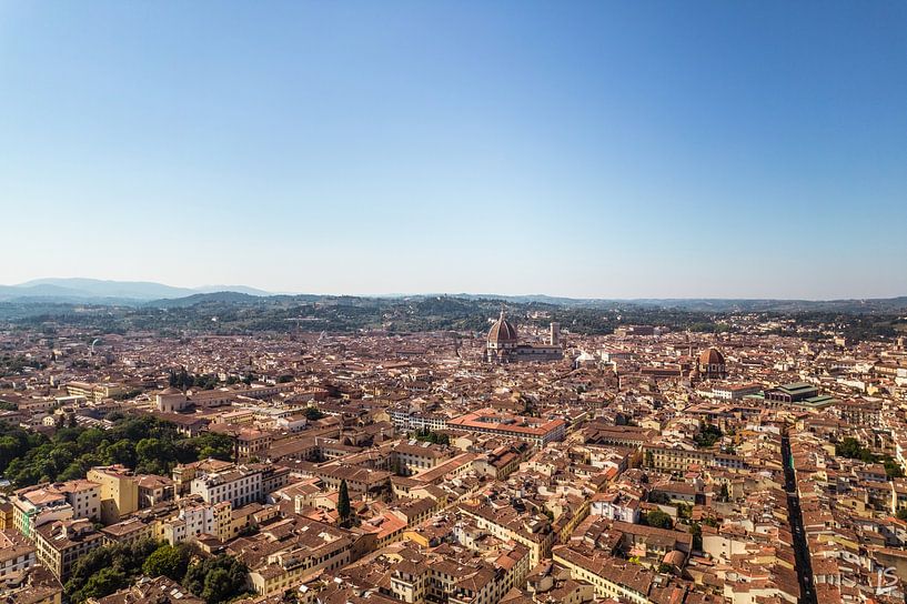 Florence vue du ciel par leonardosilziano