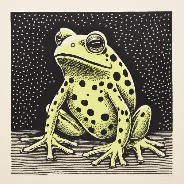 Whimsy Folk Sterrenveld Kikker van Aloke Design