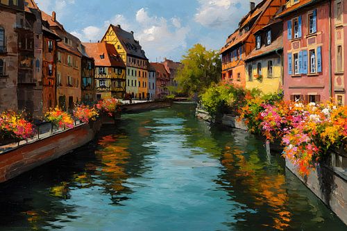 Historische gevels in het hart van Straatsburg