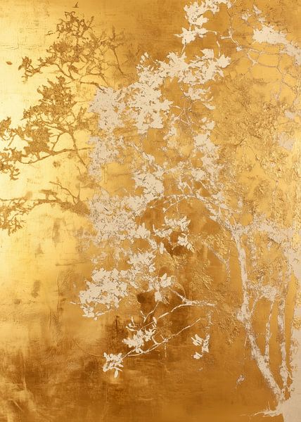 White and gold tree 4 by JBJart Justyna Jaszke
