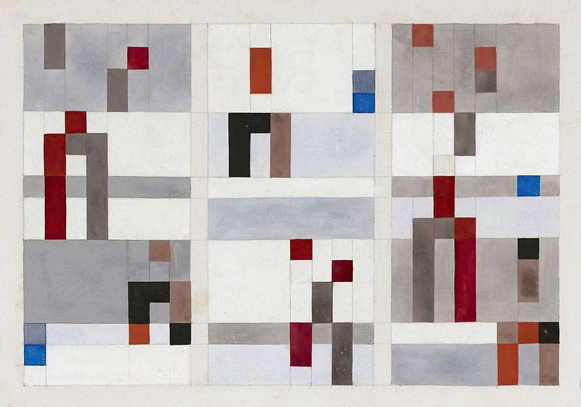 Vertical-Horizontal Composition (1928) by Sophie Taeuber-Arp by Peter Balan